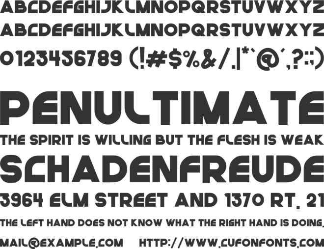 FUTURAL font preview