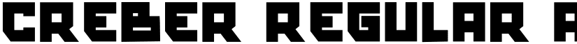 CREBER Regular font
