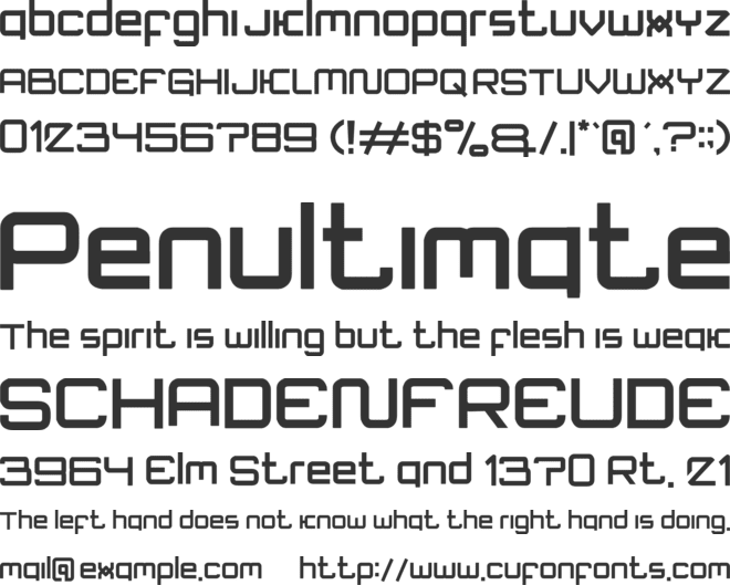 mateos font preview