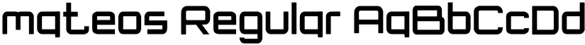 mateos Regular font