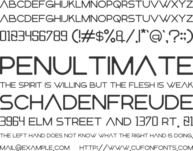 elltoch font preview