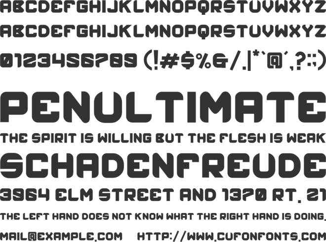 mantion font preview