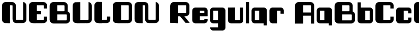 NEBULON Regular font