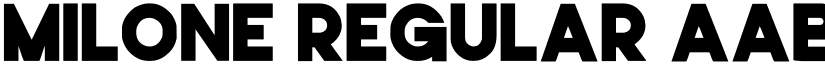 milone Regular font