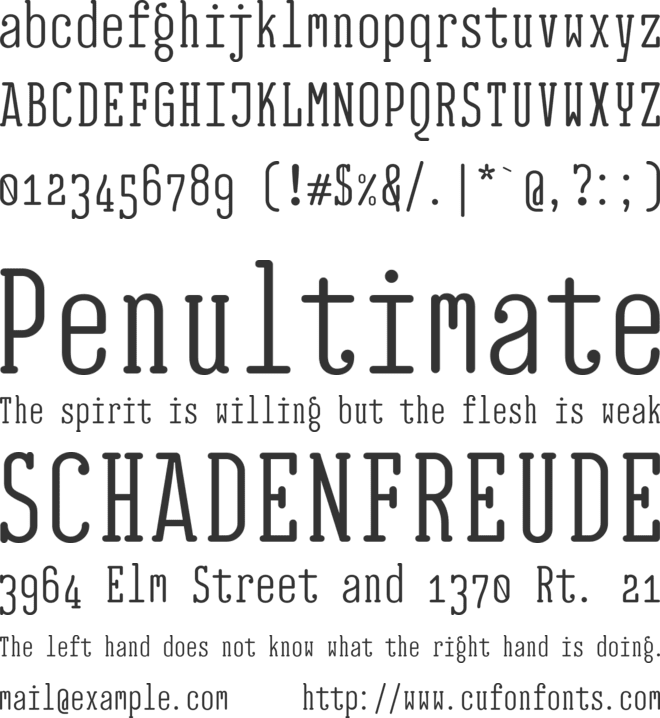 EB Jessica font preview