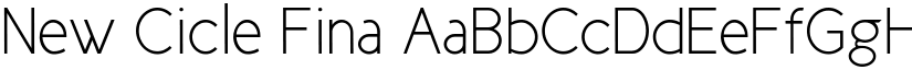 New Cicle Fina font