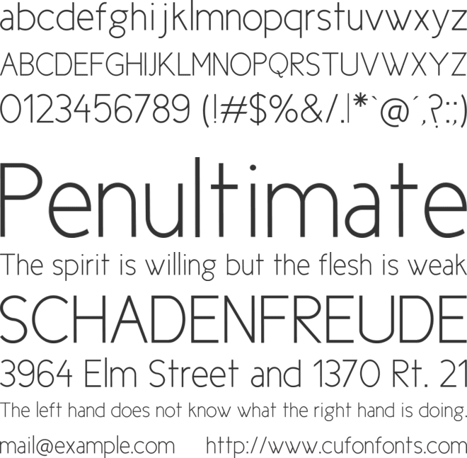 New Cicle font preview