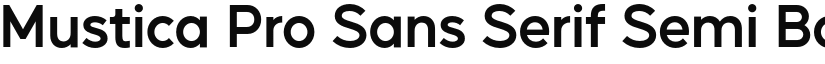 Mustica Pro Sans Serif Semi Bold font
