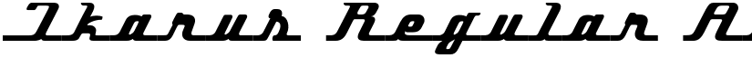 Ikarus Regular font