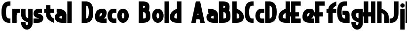 Crystal Deco Bold font