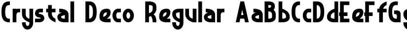 Crystal Deco Regular font