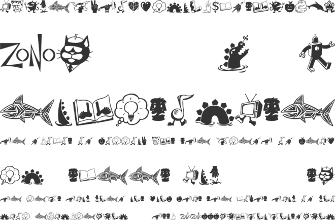 Zono Dingbats font preview