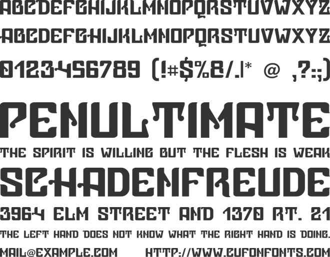 Vice Presidente font preview