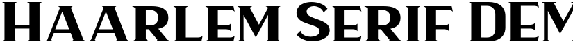Haarlem Serif DEMO Regular font