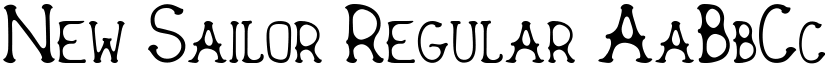 New Sailor Regular font