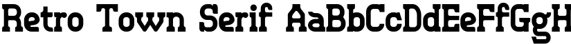 Retro Town Serif font