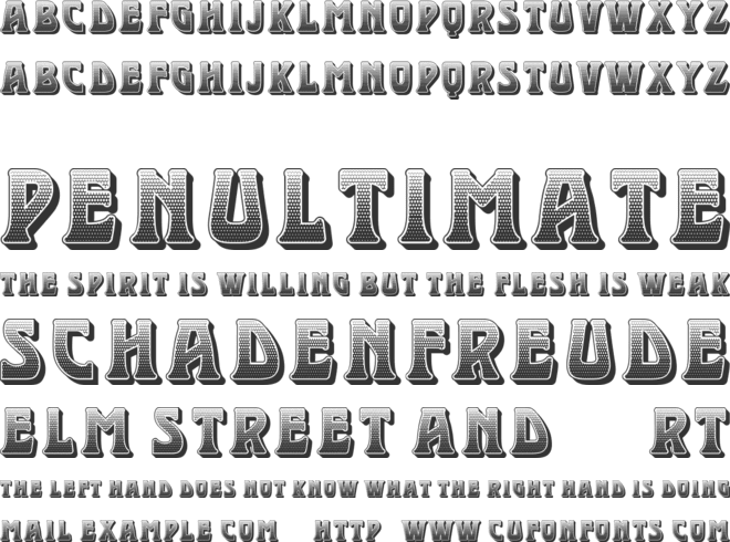 Mademoiselle font preview