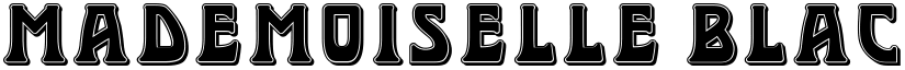 Mademoiselle Black Regular font