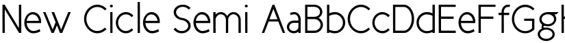 New Cicle Semi font