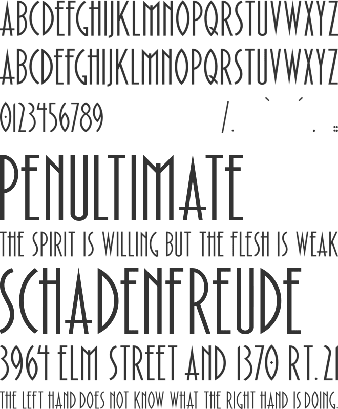 Paulistana Deco font preview
