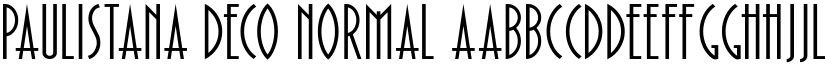 Paulistana Deco Normal font