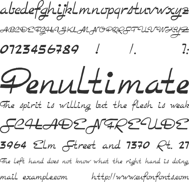 Rockabilly font preview