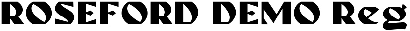 ROSEFORD DEMO Regular font