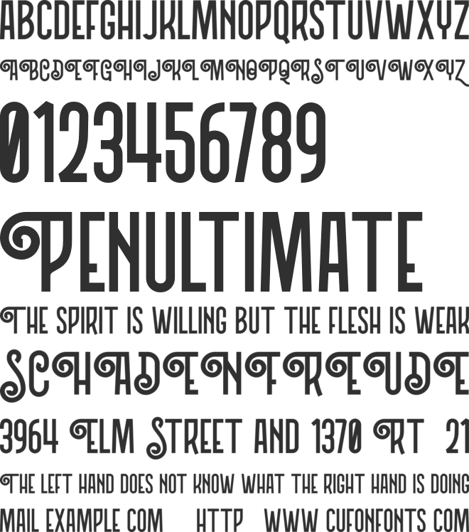 Northern Demo Version font preview