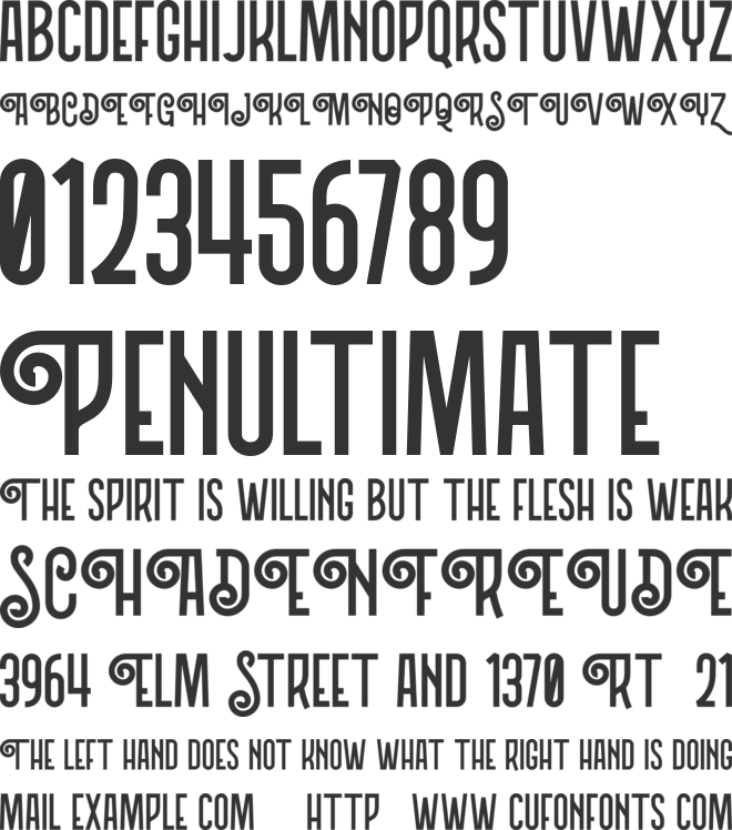 Northern Demo Version font preview