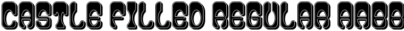 Castle Filled Regular font