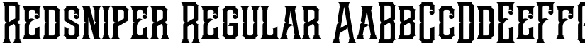 Redsniper Regular font
