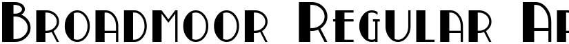 Broadmoor Regular font