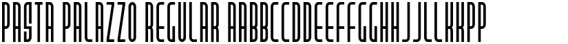 Pasta Palazzo Regular font