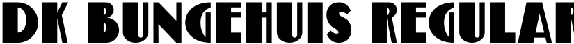 DK Bungehuis Regular font