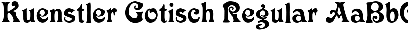 Kuenstler Gotisch Regular font