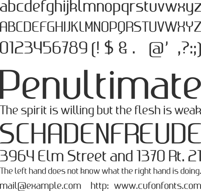 Ageone font preview