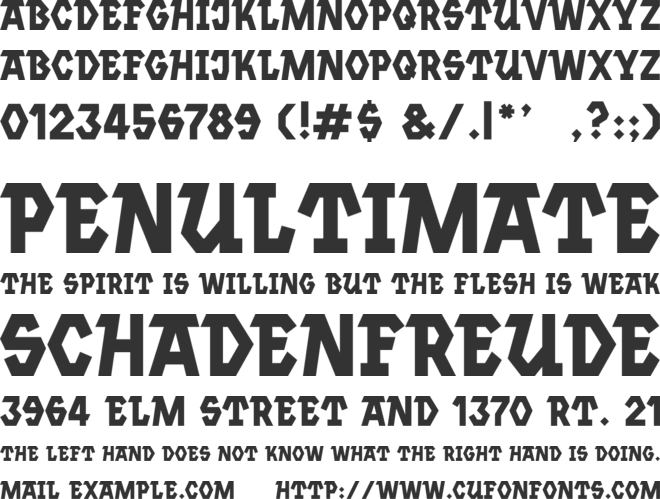 Jannsen font preview