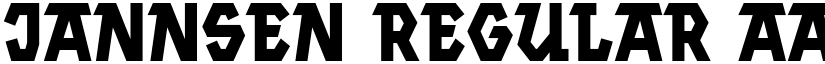 Jannsen Regular font