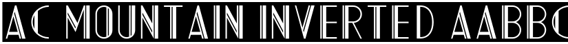 AC Mountain Inverted font