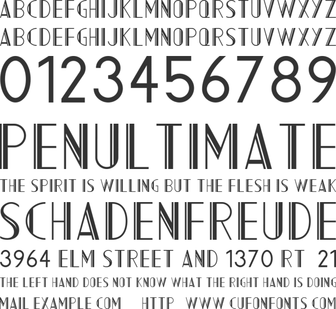 AC Mountain font preview