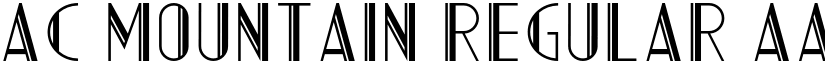 AC Mountain Regular font