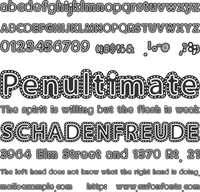 BroadwayEvent font preview