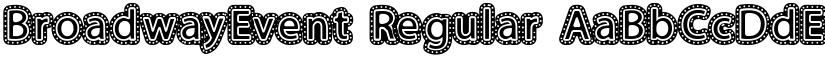BroadwayEvent Regular font