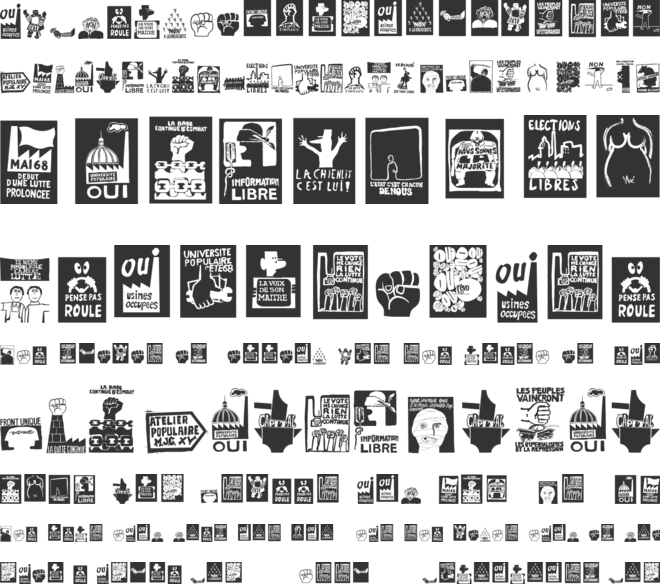 Mai1968 font preview