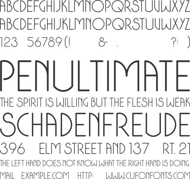 Colonia Deco DEMO font preview