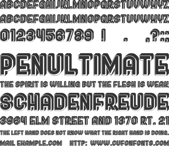 Shipman font preview