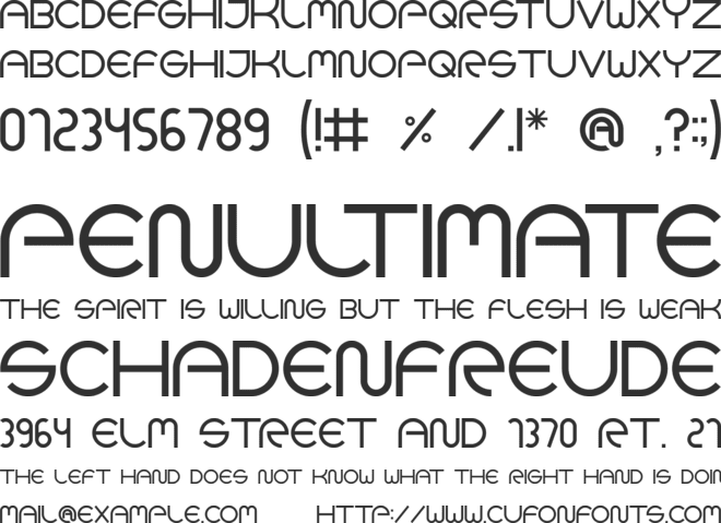 Goca Logotype Beta font preview
