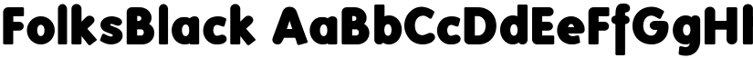 FolksBlack font
