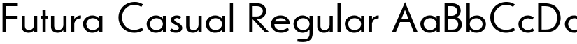 Futura Casual Regular font