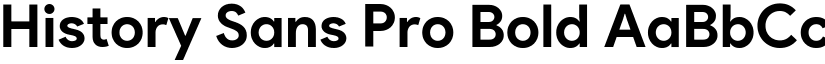 History Sans Pro Bold font